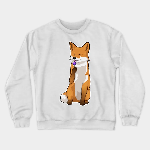 Fox Lollipop Crewneck Sweatshirt by Markus Schnabel